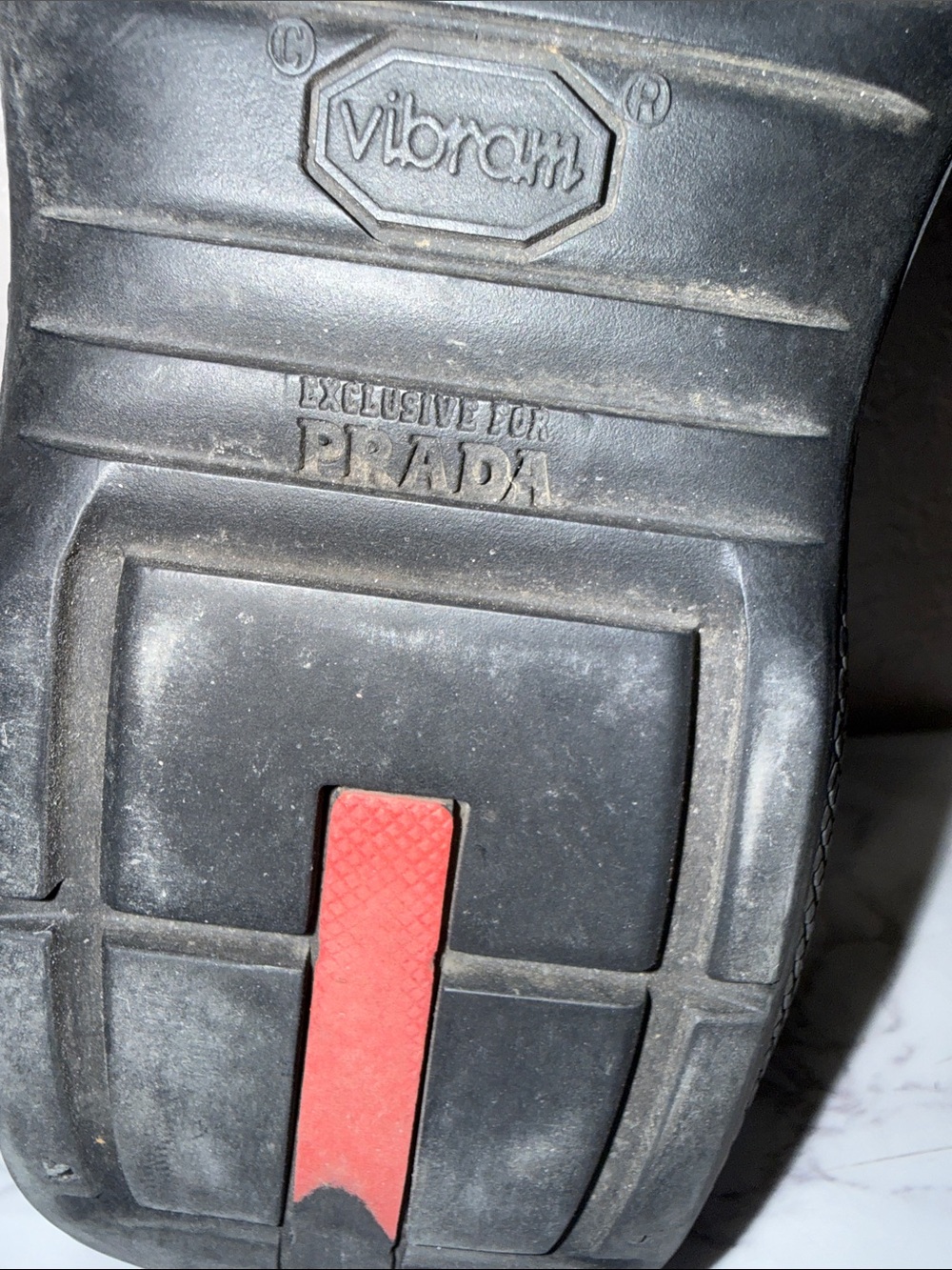 Prada Vibram Black Leather Slip-On Loafers size 39.5 / 10 - Picture 9 of 9